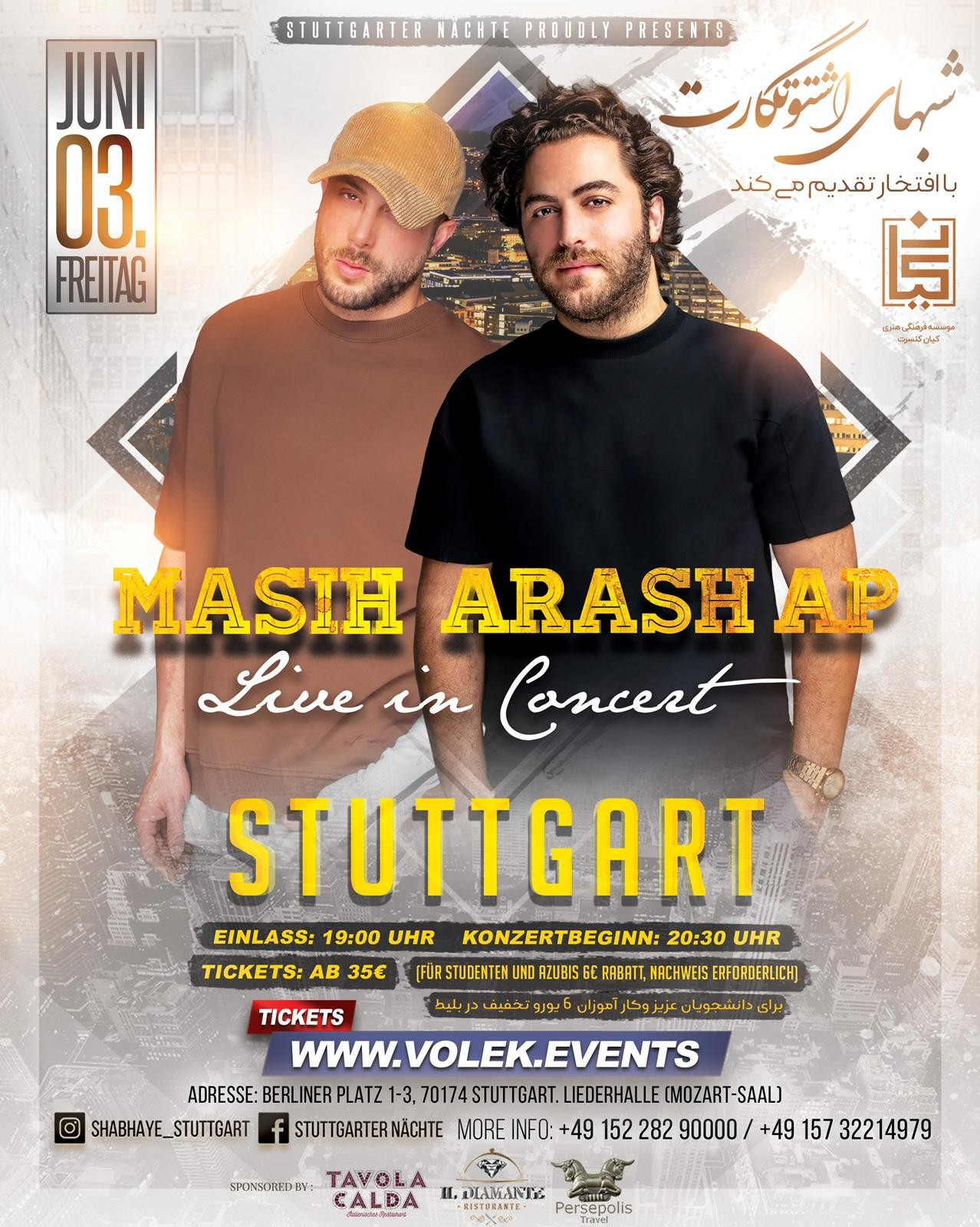 Masih & Arash live in Stuttgart